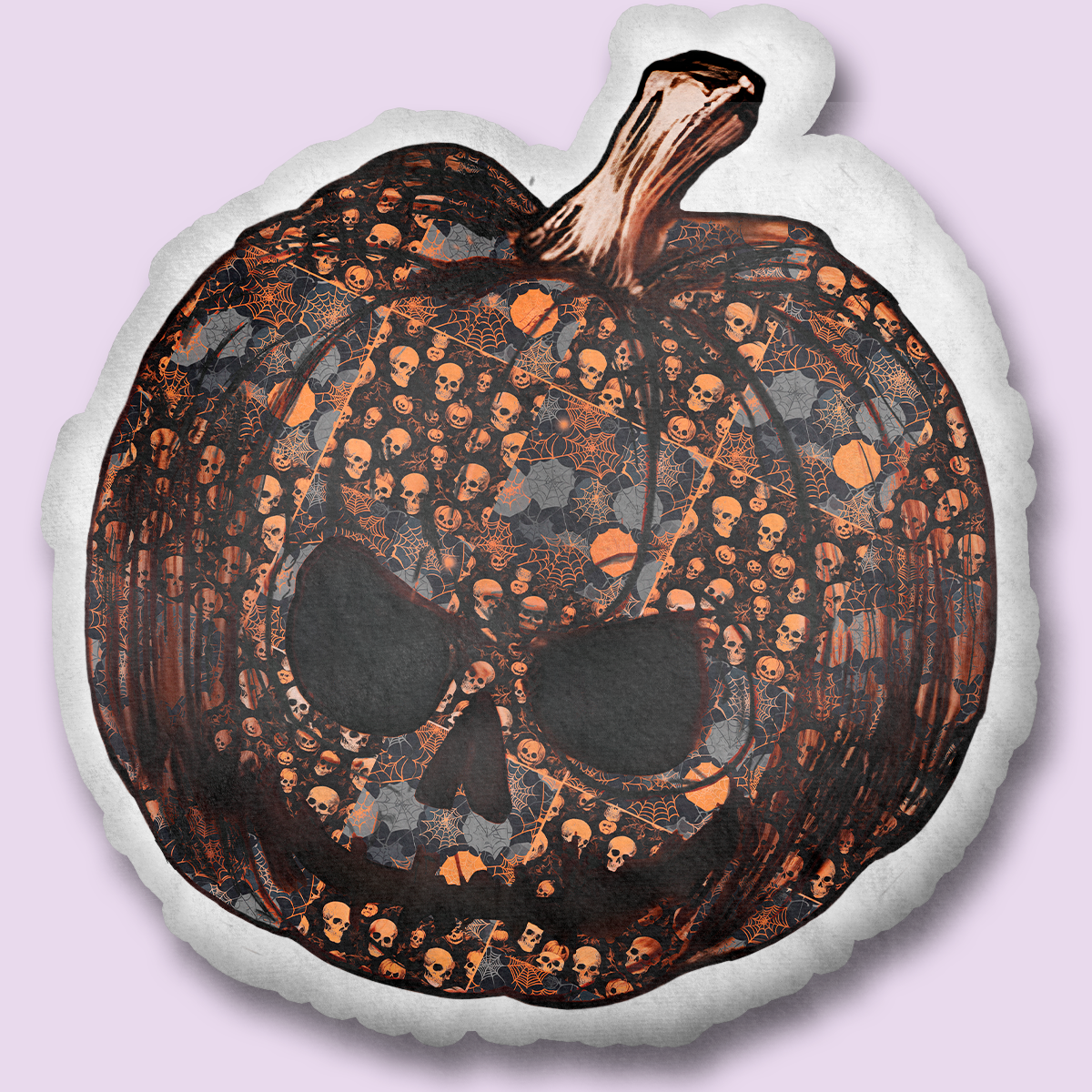 Skull & Pumpkin Crawl Pillow