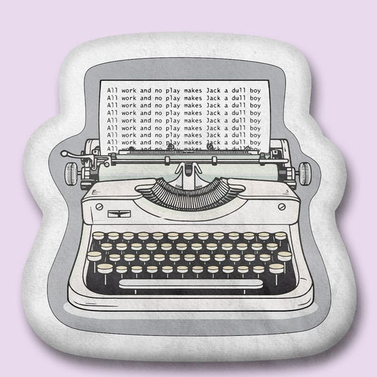 Void Typewriter Terror Pillow