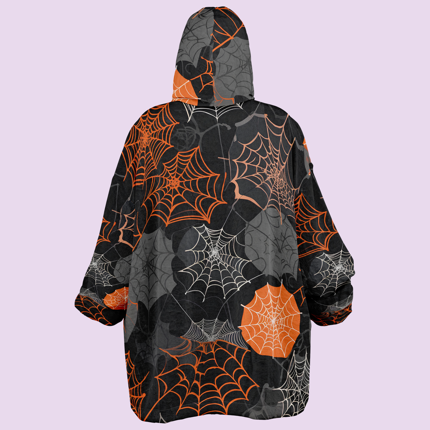 Pumpkin Skulls & Webs Cozy Wrap